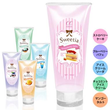 CC lotion Sweetia 100ml 5種のスイーツの味と香りのローション!
安心の日本製