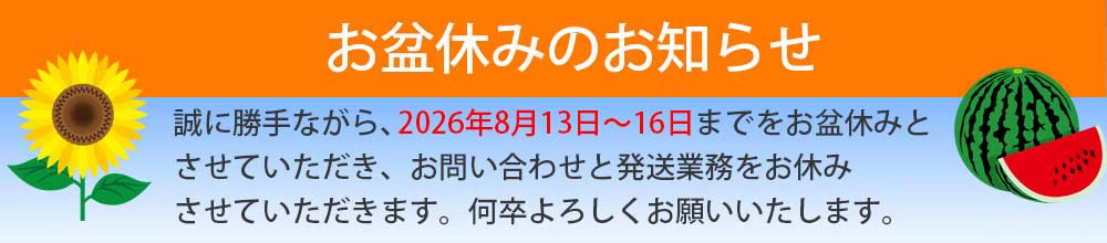 ワイルドワン オンラインストア
                                            2026年お盆休みのご案内
                                        