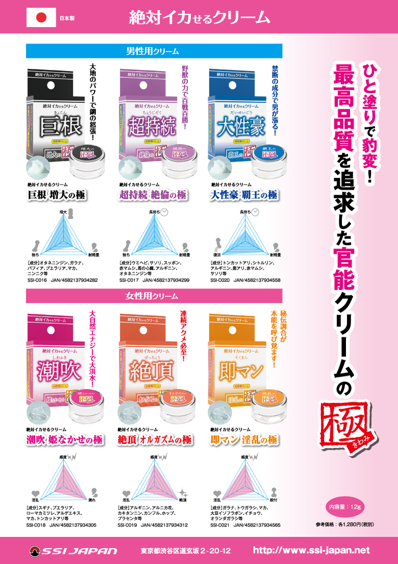 絶対イカせるクリームPOP